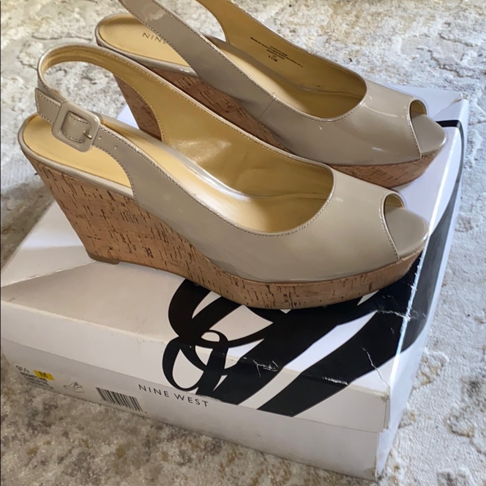 Nine West Cork heel wedges